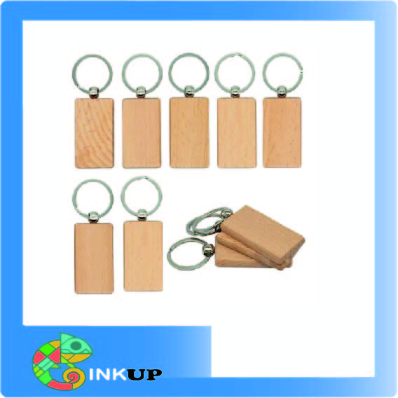 LLAVERO MADERA RECTANGULAR