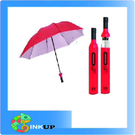 SOMBRILLA TIPO BOTELLA ROJA